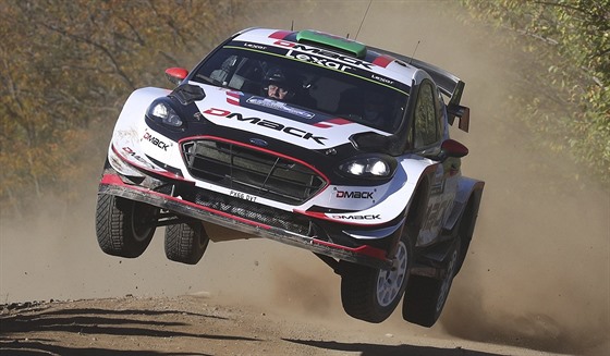 Elfyn Evans natrati Argentinské rallye.