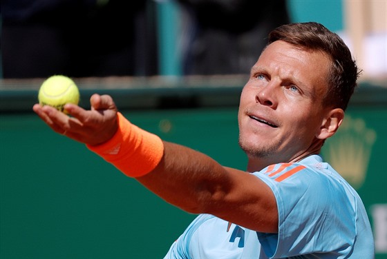 Tomá Berdych ve tetím kole turnaje v Monte Carlu.