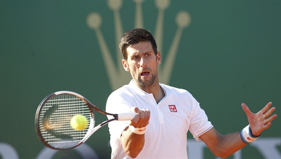 Novak Djokovi ve tvrtfinále turnaje v Monte Carlu.