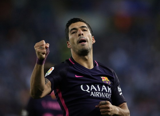 HVĚZDA DERBY. Barcelonský útočník Luis Suárez dal dva góly Espaňolu a měl tak...