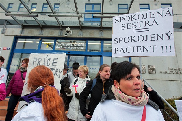 Zdravotnické odbory v Karlovarském kraji vyhlásily stávkovou pohotovost