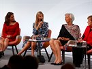 Ivanka Trumpová (druhá zleva) na konferenci o enách v podnikání v Berlín. Na...
