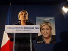 Marine Le Penová komentuje stelbu na Champs-Élysées (21. dubna 2017)
