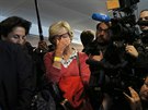 Smutek a novinái ve volebním tábu Francoise Fillona (23. dubna 2017)