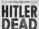 Hitler je mrtvý. Titulní stránka amerického armádního listu Stars and Stripes z...
