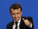 Emmanuel Macron, vítz 1. kola francouzských prezidentských voleb (23.4.2017)