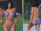 Kim Kardashianová v plavkách v Mexiku