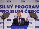Šéf ODS Petr Fiala na programové konferenci ODS v Praze (22. dubna 2017)