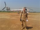 Jan Berger psobil ve Stedoafrick republice rok jako vojensk pozorovatel v...