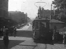 Tramvaj v Tín v roce 1919
