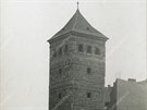 Vodárenská v u Nových mlýn na anonymním snímku zhruba z poátku 20. století.