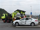 Nehoda na Trojskm most (28.4.2017).