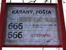Mezi Brandsem nad Labem a Kranm zane jezdit linka s slem 666 (28.4.2017)
