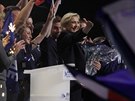 Marine Le Penová na pedvolebním mítinku v Marseille (19. dubna 2017).