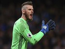 Branká Manchesteru United David de Gea bhem derby se City