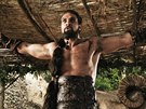 Jason Momoa jako Khal Drogo v první řadě seriálu Hra o trůny (2011)