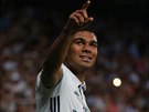 Záloník Casemiro z Realu Madrid se raduje z vedoucí branky v zápase proti...