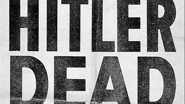 Hitler je mrtvý. Titulní stránka amerického armádního listu Stars and Stripes z května 1945.
