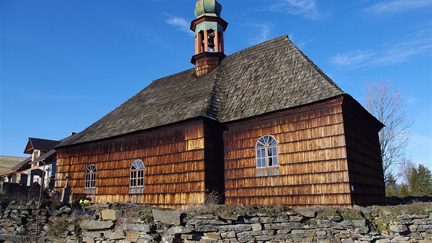 Dřevěný kostelík v Lipné u Potštátu