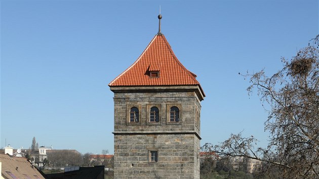 Vodárenská věž u Nových mlýnů.