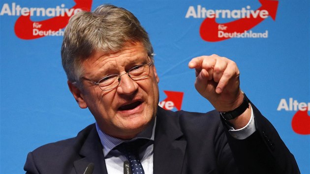 Spolupředseda AfD Jörg Meuthen oznámil, že se také nechce stát lídrem strany do voleb (22. dubna 2017)