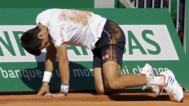 Novak Djokovi ve tvrtfinle turnaje v Monte Carlu.