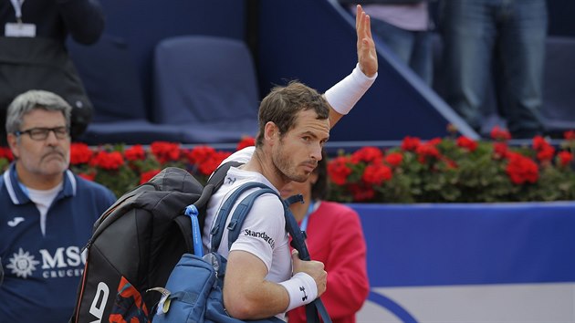 NA SHLEDANOU. Andy Murray po prohranm semifinle v Barcelon