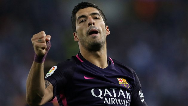 HVĚZDA DERBY. Barcelonský útočník Luis Suárez dal dva góly Espaňolu a měl tak velký podíl na výhře 3:0.