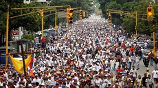 Pochod za obti nepokoj v Caracasu (22. dubna 2017)
