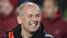 ÚLEVA. Spar�anský kou� Petr Rada po zápase v P�íbrami.