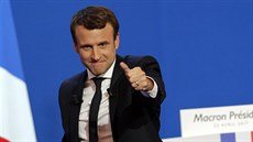 Emmanuel Macron, vítěz 1. kola francouzských prezidentských voleb (23.4.2017)