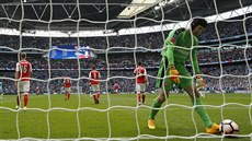 Petr ech z Arsenalu bhem semifinále Anglického poháru proti Manchesteru City....