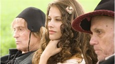 Jan T�íska, Sandra Lehnertová a Jan P�eu�il ve filmu Máj (2008)
