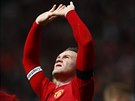Útoník Manchesteru United Wayne Rooney se raduje z branky v utkání proti...