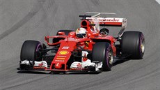 Sebastian Vettel z Ferrari ve Velké cen Ruska
