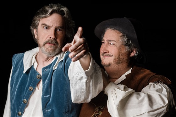 Lane Davies a Jerry Winsett jako Don Quijote a Sancho Panza