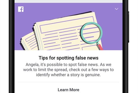 Facebooková kampa upozoruje uivatele na falené zprávy.
