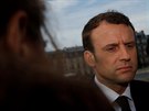 Emmanuel Macron uctil památku Maroana Brahima Bouarrama, jeho 1. kvtna 1995...