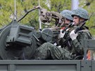 Protivzduná obrana na vojenské pehlídce v Doncku (9. kvtna 2017)