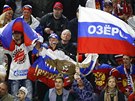 Radost ruských fanoušků po vstřelené brance.