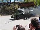 Na rekonstrukci bitvy dorazil i legendární tank T 34