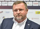 NÁVRAT. Trenér Pavel Vrba na první tiskové konferenci po návratu do fotbalové...