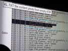 Takto vypadal zachovaný textový soubor, který experti z Kaspersky Lab nalezli...