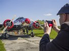 Historick� letoun Lockheed Electra, kter� Jan Antotn�n Ba�a p�ed druhou...