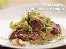 Telecí klopsy s omákou z hlívy ústiné