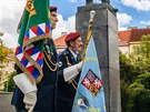 Pietn� akt k uct�n� ob�t� zahrani�n�ch arm�d p�i Pra�sk�m povst�n� v roce 1945...