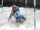 Vavinec Hradilek bhem eského poháru vodního slalomá