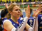 Olomoucká kapitánka Katarína Dudová neskrývala po prohraném finále slzy.