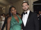 Těhotná Serena Williamsová a Alexis Ohanian na Met Gala (New York, 1. května...