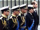 Britský princ Philip a jeho dti princ Andrew, princ Charles, princezna Anna a...